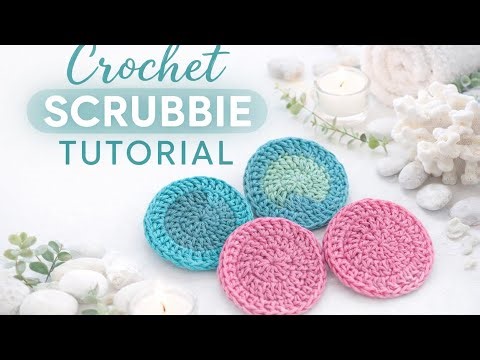 Crochet Scrubbie Tutorial | Easy & Reusable Face Scrubbies for Beginners #crochettutorial #diycraft