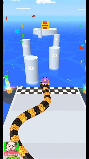 Snake run 3D New Update🙀 😍 #subscribers #yuotubeshorts #viral #games #snake #ボカロ