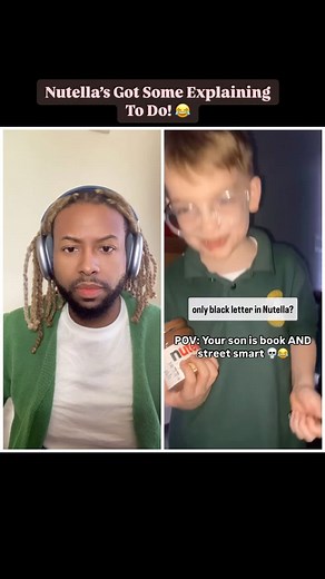 4.1M views · 81K reactions | #Nutella got him WOKE! ——-Follow me on #TikTok @michaeljonvier2; #Instagram, #SnapChat, #YouTube, #Twitter @michaeljonvier—-#MichaelJonvier #heymikeyatl #fyp #foryourpage #explore #explorepage #reaction #reactionvideo #mediapersonality #TikToker #YouTuber #journalist #duet #reelsinstagram #facebookreels #woke #funny #funnyvideos #funnyreels #kidssaythedarndestthings #generationalpha | Michael Jonvier | Facebook