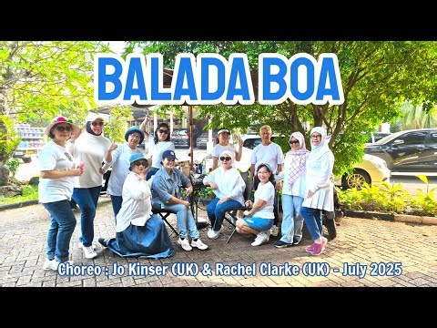 Balada Boa - Line Dance. Demo : Senior TPR💙🤍