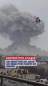 El Ejército de Israel publicó imágenes de lo que aseguró fueron ataques por E contra el reactor de agua pesada de Arak y otras áreas no especificadas de Irán La televisión estatal iraní señaló que "no había ningún peligro de radiación" y que las instalaciones habían sido evacuadas antes del ataque. | Osvaldo Valdy Tubens