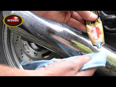 QuickNEasy: Autosol® Metal Polish on this Triumph Legend 900TT