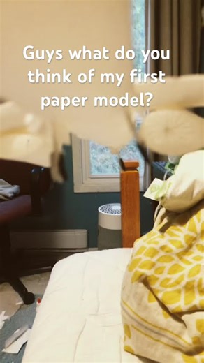 First paper model #papermodel #planes #crafts