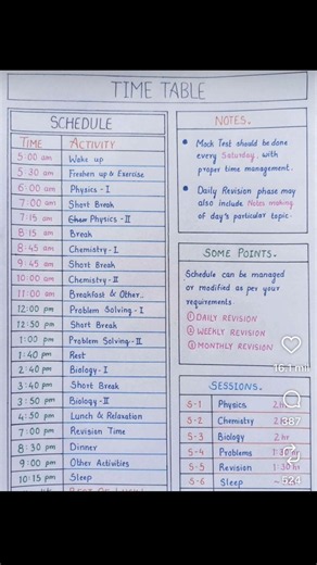 Best Study Time Table for Students 📚 | Daily Study Routine to Score 95%+ | Study Motivation 2026