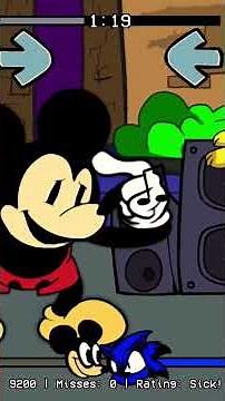 Mickey Mouse vs sonic exe