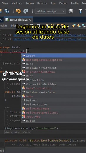 Inicio de sesion utlizando base de datos #programacion #database #ingenieria #basededatos #java #mysql #xampp #tutorial #programming #netbeans #formularios