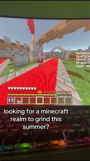 EDIT - WE HAVE A NEW REALM CODE IN OUR BIO #realm #minecraftrealm #bedrock #pvp #skygen