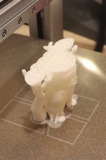 3D Print Timelapse: Santa Gains 🎅💪 (Bambu Lab P2S/A1 Combo)