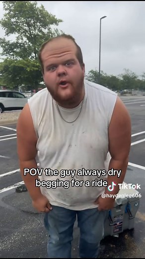 POV the guy always dry begging for a ride skit