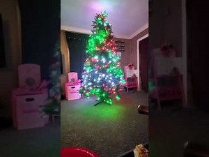 Walmart 7.5 foot pre-lit Aspen Quick set Holiday Symphony Spruce Christmas Tree