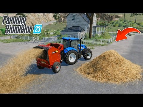 Cows Feeding with Straw & Silage in Fs23 | Farming Simulator 23