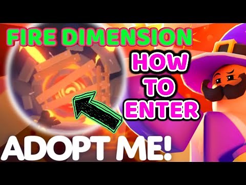 HOW TO ENTER THE FIRE DIMENSION IN ADOPT ME! #firedimension #adoptme