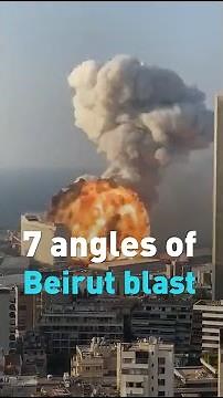 Mushroom cloud over Beirut: Video from 7 different angles