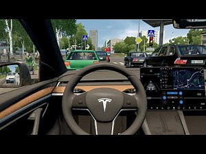 City Car Driving - Tesla Model Y | Fast Driving