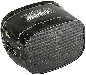 Eagle Lights Flashing Strobe Squareback LED Tail Brake Light Kit for Harley Davidson - with Plate Window/Smoked Lens