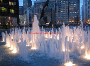 [Hot Item] Floor Dancing Water Fountain with 12W LED Lamps