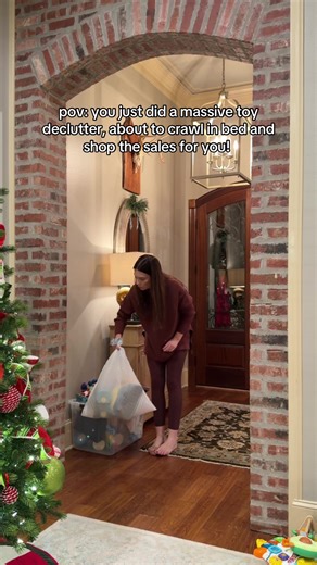 Because moms deserve gifts too.. 🫢 Toy declutter video coming tomorrow! Glad these toys will be donated in time to find good homes before Christmas! #toydeclutter #momhumor #christmas #christmasgifts #declutteryourlife