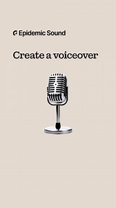 3K views · 32 shares | Craft the perfect voiceover in seconds, with pro voice artists or even your own voice, enhanced by AI | Epidemic Sound | Facebook