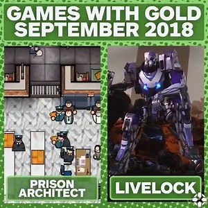 Games With Gold in September will include Prison Architect, Livelock, LEGO Star Wars III, and Sega Vintage Collection: Monster World for Gold members. | IGN
