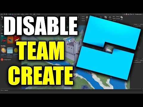 How To Disable Team Create On Roblox Studio