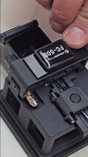 Cleaving fiber in under 10 seconds with our Precision Fiber Cleaver!