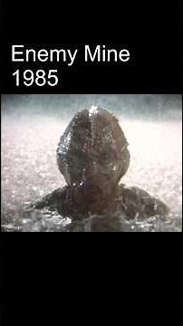 Enemy Mine is a 1985 science fiction film with Dennis Quaid and Louis Gossett Jr. #throwback #movie