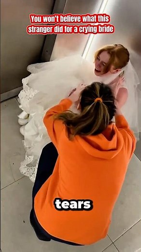 Have you ever seen a bride cry inside an elevator on her wedding day?