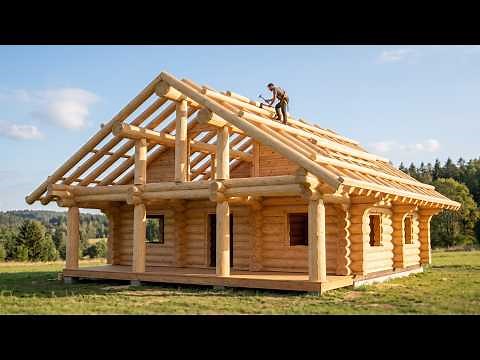 The Art of Traditional Log House Building: One Man, 230 Days, One Stunning Villa | Start to Finish