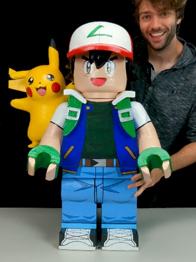 Giant Lego Pikachu Minifigure — How I Built a Giant Lego Pokemon