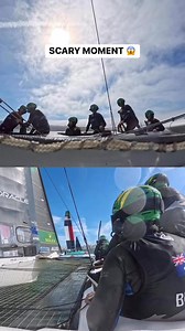 Scary moment onboard the Flying Roo 🫣 #SailGP | Bonds Flying Roos SailGP Team