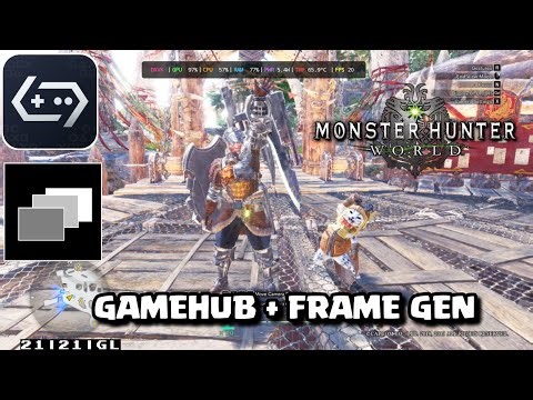 Gamehub + Frame Gen Test Monster Hunter World on POCO F5