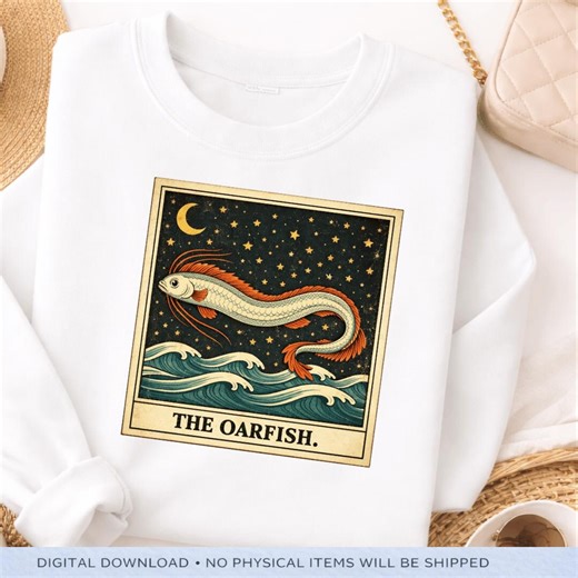 The Oarfish PNG: Vintage Ocean Creature Illustration Deep Sea Fish Png Retro Nautical Marine Clipart (digital Download) - Etsy