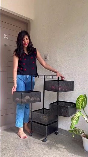 Smart storage on wheels - the ultimate kitchen organiser 🛒✨