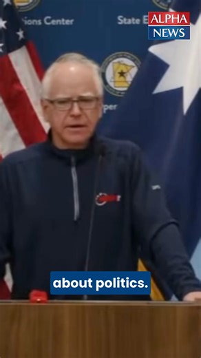 WATCH: Minnesota Gov. Tim Walz in response to today's ICE-involved shooting in Minneapolis: "Maybe we're at their McCarthy moment. Do you have no decency? We have someone dead in their car for no reason whatsoever." | Alpha News