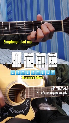 Simpleng tulad mo | Chorus | Easy Guitar Chords Watch full video of; 4 Chords 10 love songs #fyp #mashup #OPM #fypシviralシ2024