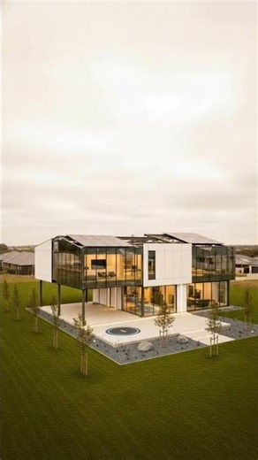 Futuristic Smart Home Built From Empty Land. Transformation #beforeandafter #construction #smartHome