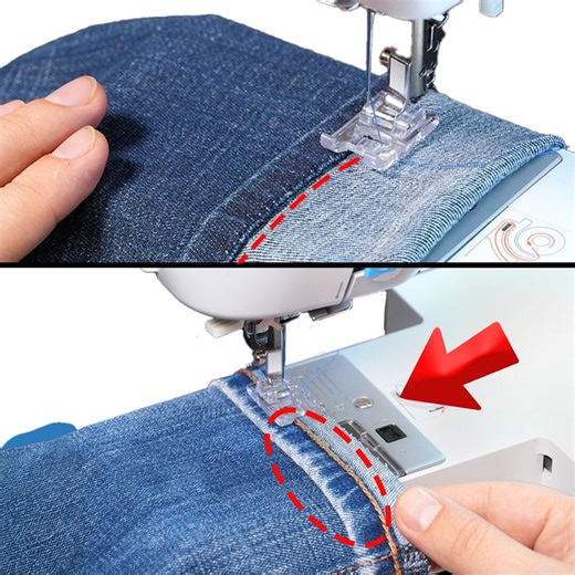 How to hem jeans in 5 minutes while keeping the original hem! | Miarti - Wiederverwendung