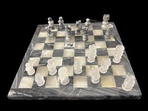 Handcrafted Onyx & Marble Chess Set: 7.5" Board Game-chess Board-gift for Him, Girly Chess Set - Etsy