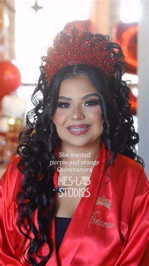 Mes Lab on Instagram: "Quinceañera wanted her party to be purple and orange. Mes Lab Studio capturing your whole day from your point of view. All the emotions and memories. #quinceanera #mis15 #misquinceaños"