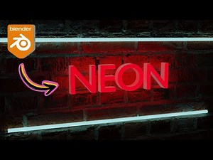 CREATE Your Own AMAZING NEON SIGN with Blender ! Master the Art of Neon Signs in Blender