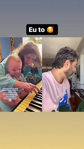 #piano #acordes #bebe #bebes #ouvido #harmonia #mae #mãe #maeefilha #maeefilho #filho #filha