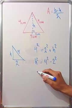 Area of an equilateral triangle