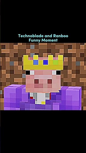 Technoblade and Ranboo Funny Moment 🤠 || #shorts #technoblade #ranboo