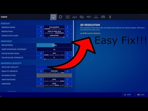 Fortnite DLSS must be disabled issue Fixed (Razer Cortex)