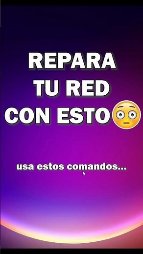 Restablece tu red 😳