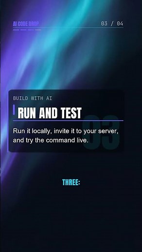Build your first Discord bot with AI #Shorts