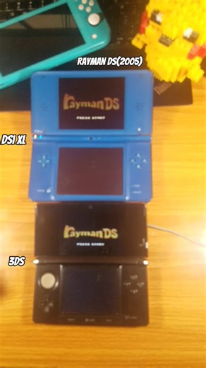 Rayman ds(2005) speed comparison, Nintendo Dsi XL vs Nintendo 3ds