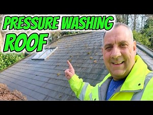 Pressure washing roof cleaning