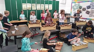 NES 4th Graders enjoyed singing and playing a Jamaican folk song! What was your favorite instrument to play in music class? 🎶 #GoNWTigers | School District of Maple