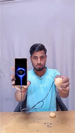 Patato Battery Phone Charger Hack ✅ Science project class 7th #shorts #science #youtubeshorts